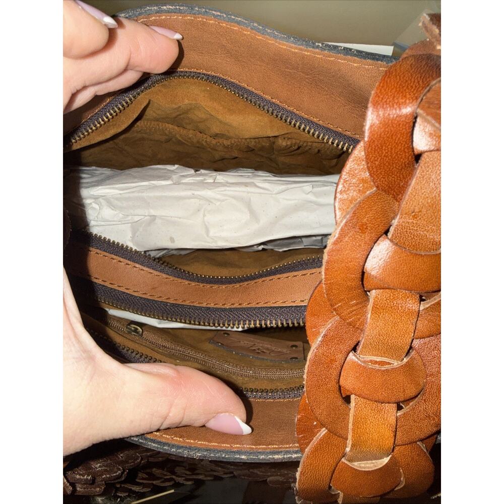 PATRICIA NASH Brown Leather Tote Handbag - Picture 5 of 6